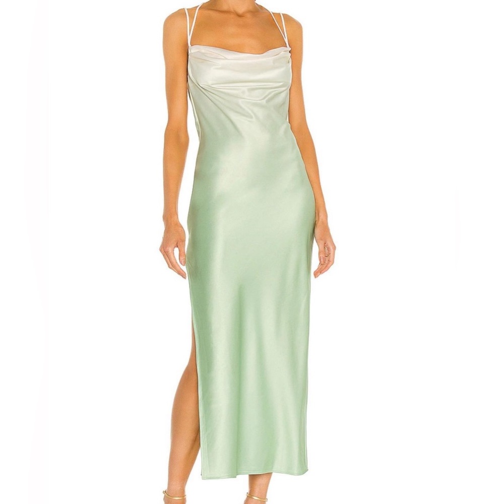 Michael Costello X REVOLVE Porter Dress in Mint Ombre